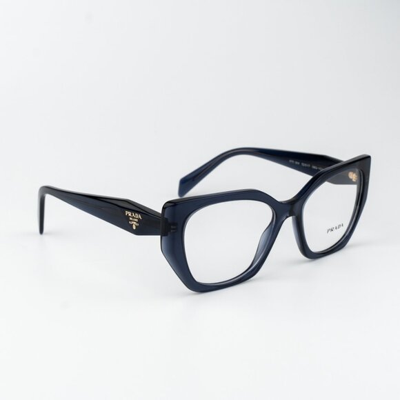 Prada Women Eyeglasses Blue Crystal Cat Eye PR18WV 08Q1O1 BRAND NEW - Picture 7 of 8
